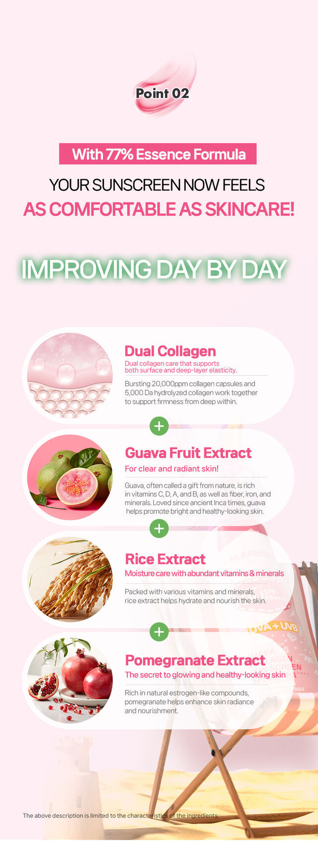 LALARECIPE × MeME Guava Collagen Sunscreen SPF50+ PA++++ – Limited Edition