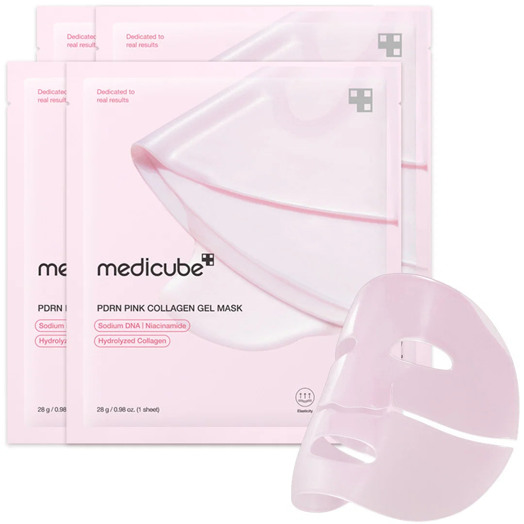 Medicube PDRN Pink Collagen Gel Mask – 4 Pack