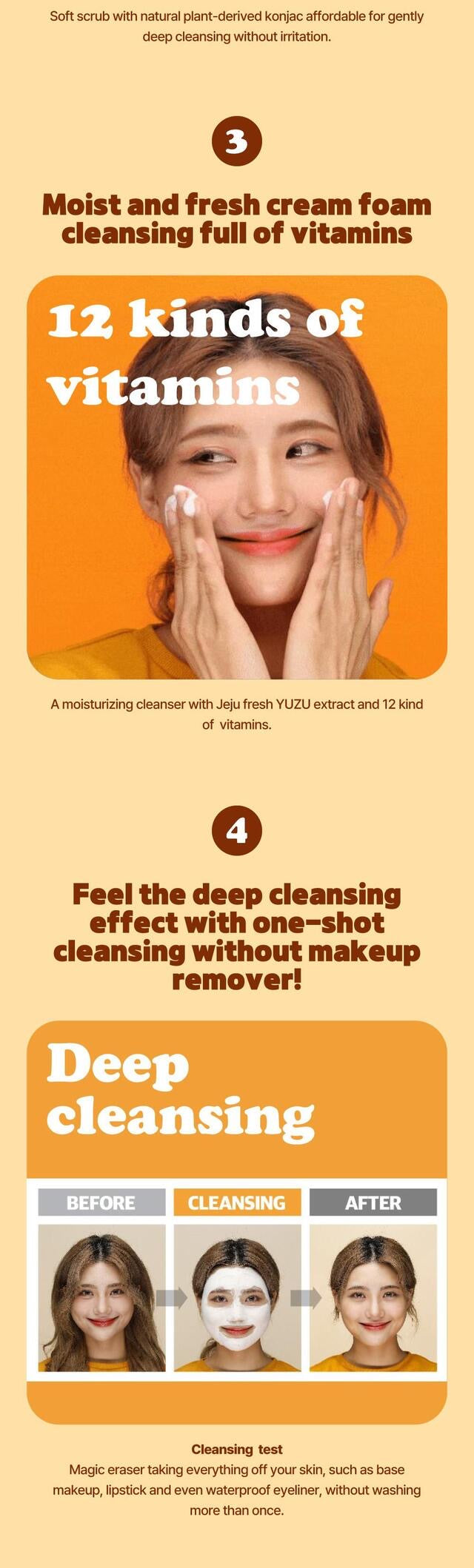 LALARECIPE Yuzu Self Foaming 3-in-1 Peel Cleanser – 200 mL