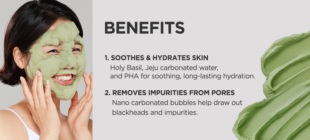 P.CALM Holy Basil Bubble Deep Mask – 90g