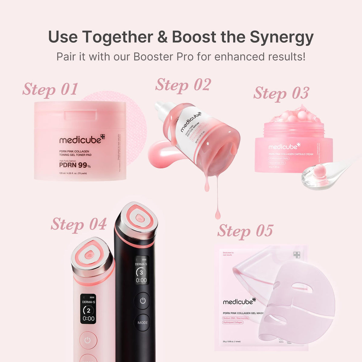 Medicube PDRN Pink Peptide Serum – Rose PDRN – 30 mL