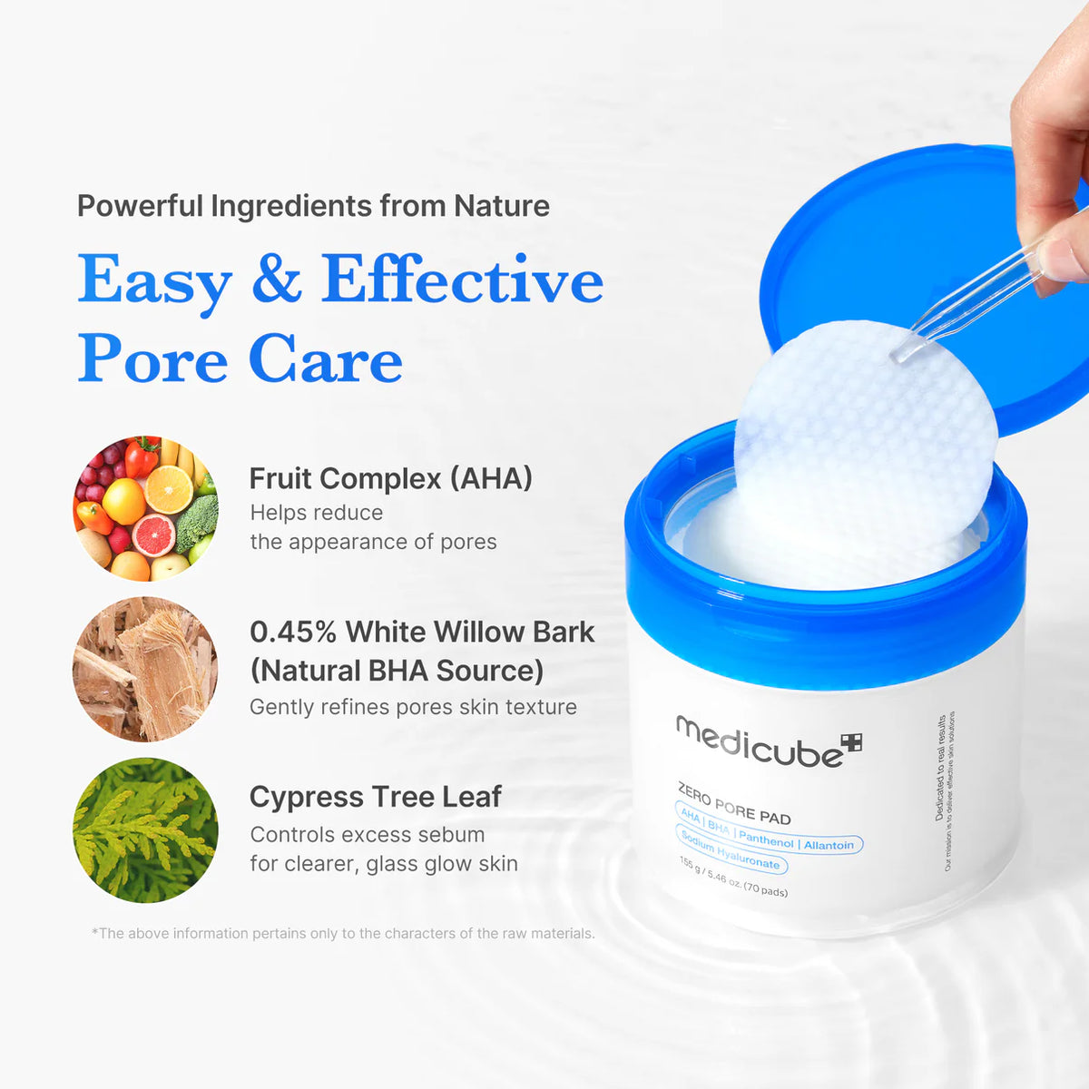Medicube Zero Pore Pads – AHA & BHA Exfoliating Toner Pads – 70 Pads