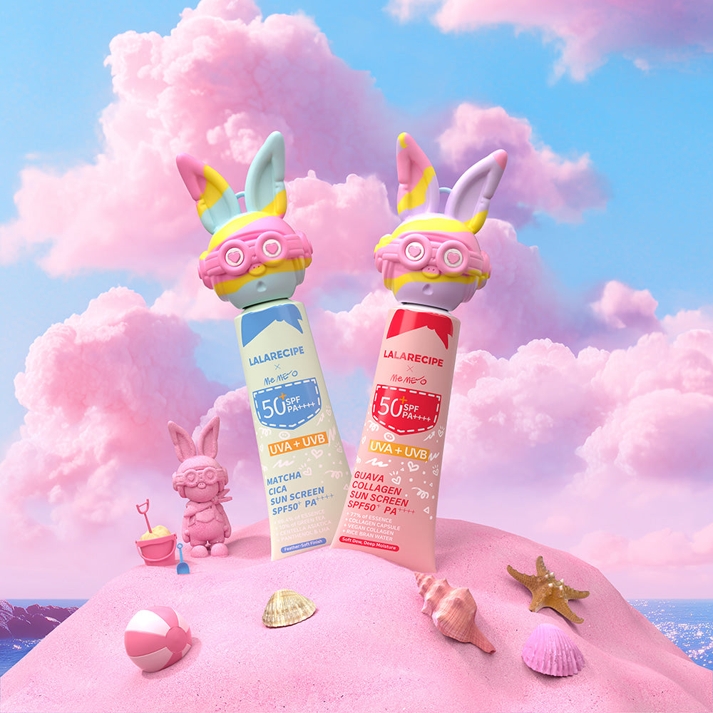LALARECIPE × MeME Guava Collagen Sunscreen SPF50+ PA++++ – Limited Edition