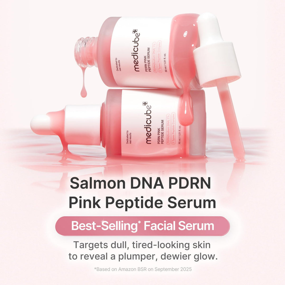 Medicube PDRN Pink Peptide Serum – Rose PDRN – 30 mL