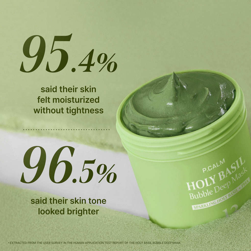 P.CALM Holy Basil Bubble Deep Mask – 90g