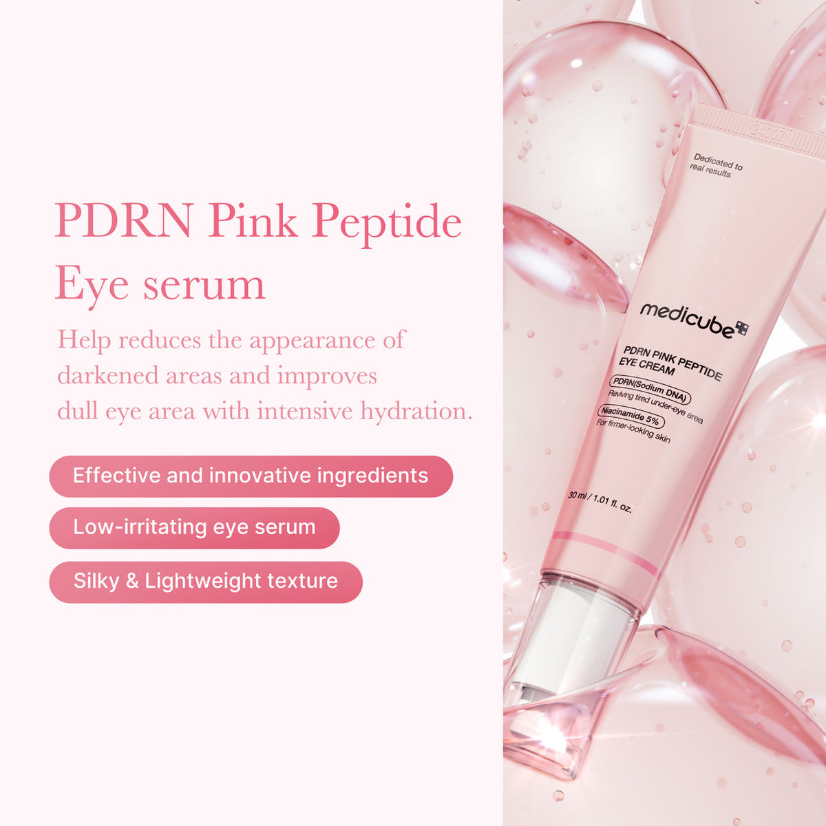 Medicube PDRN Pink Peptide Eye Cream – 30 mL