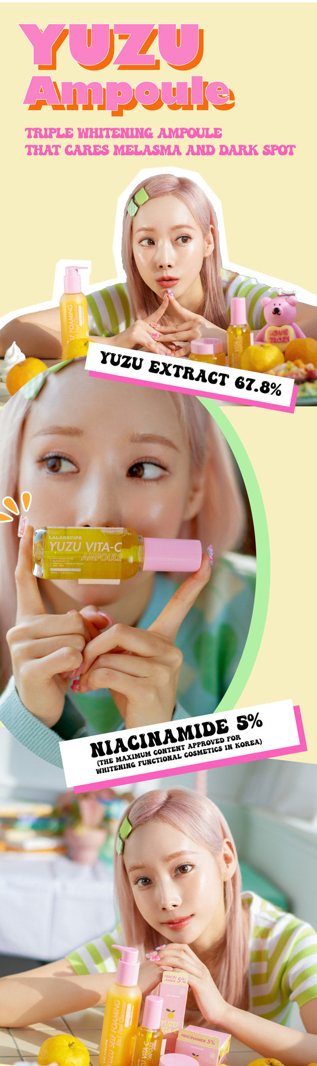 LALARECIPE Yuzu Vita C Brightening Ampoule – 50 mL