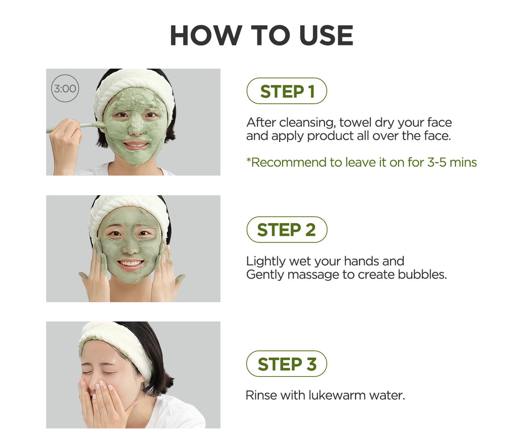 P.CALM Holy Basil Bubble Deep Mask – 90g