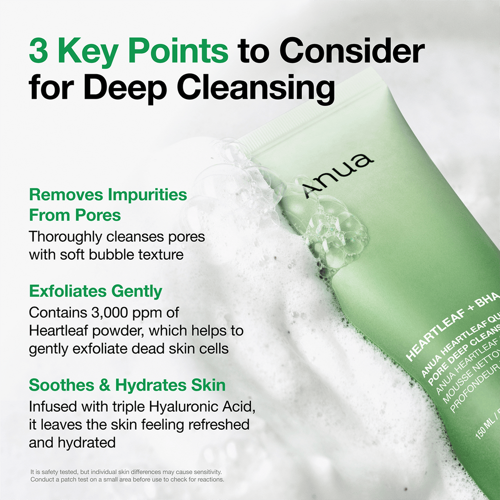 Anua Heartleaf Quercetinol Pore Deep Cleansing Foam – 150ml
