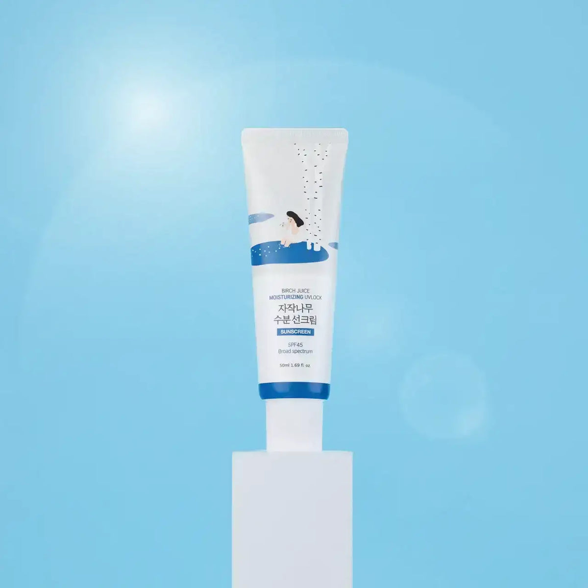 Round Lab Birch Juice Moisturizing UVLock Sunscreen SPF 45 – 50 mL