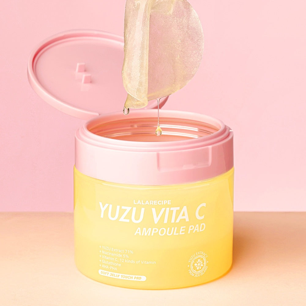 LALARECIPE Yuzu Vita C Ampoule Pads – 80 Pads
