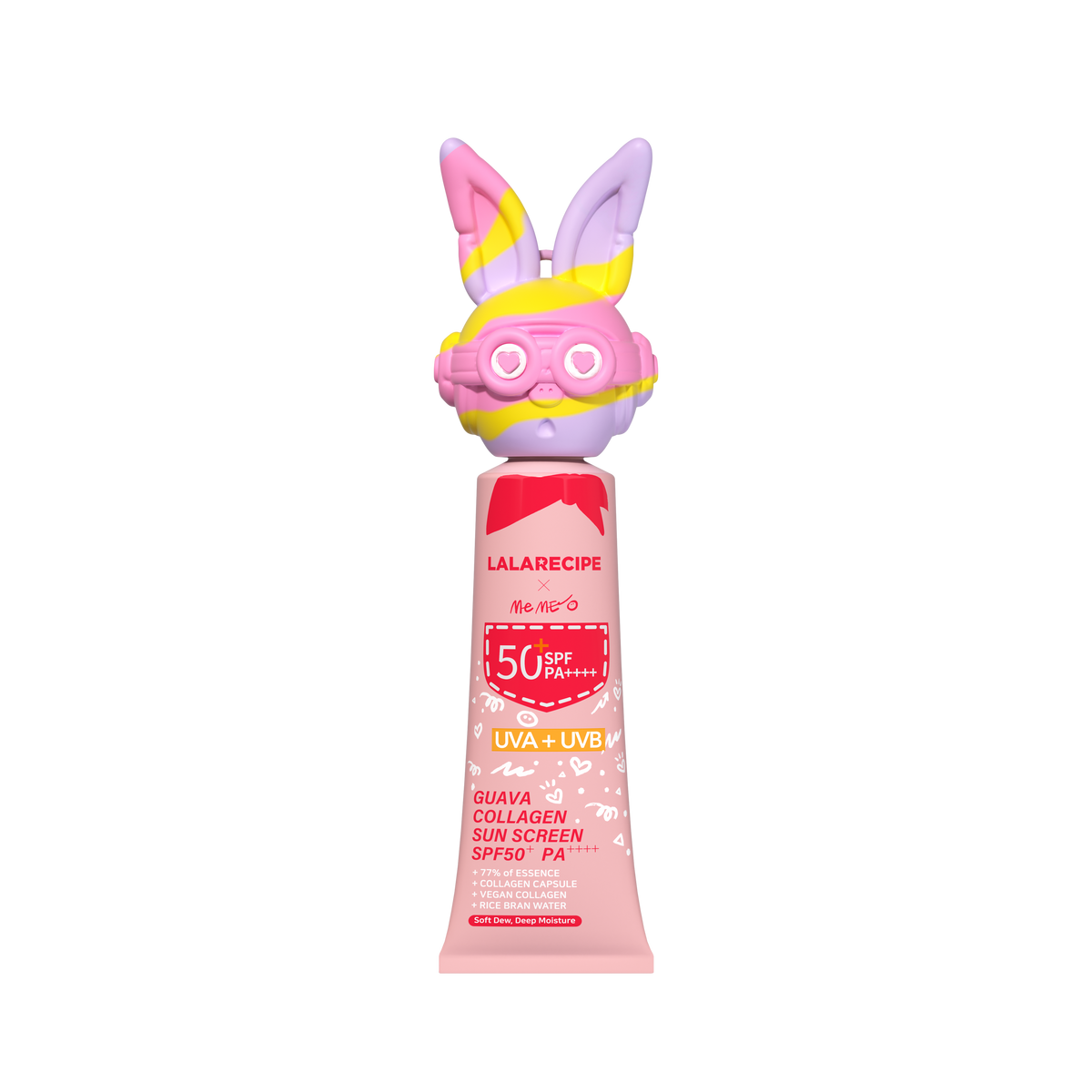LALARECIPE × MeME Guava Collagen Sunscreen SPF50+ PA++++ – Limited Edition