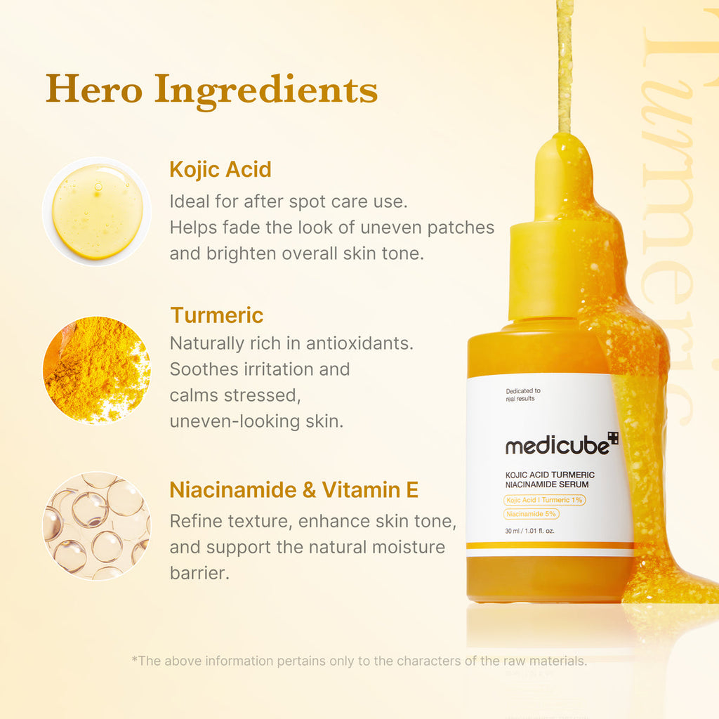 Medicube Kojic Acid Turmeric Niacinamide Serum – 30ml